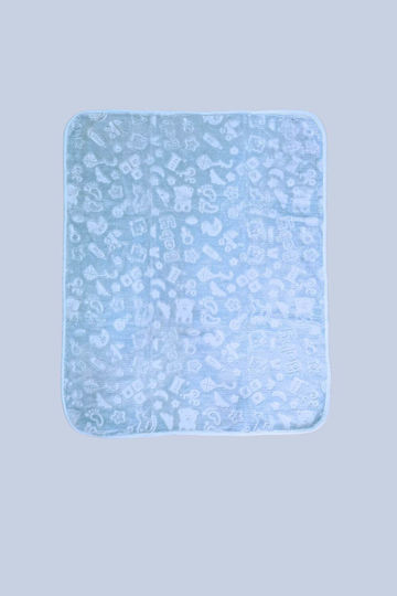 Recos Blanket Nursery Swaddling Blankets Velvet Light Blue 100x120cm