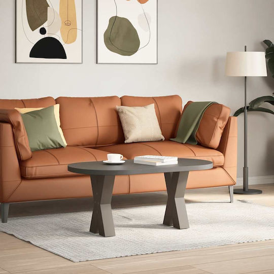 vidaXL Metallic Furniture Leg 2 Pieces Suitable for Table / Coffee Table / Office 28x42x42cm Brown