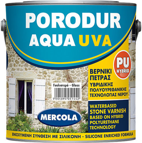 Mercola Porodur Aqua Uva Lac de impregnare Poliuretan pentru apa Incolor Matt 750ml