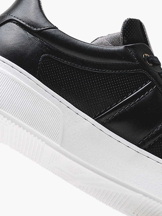 Herren Sneakers Black Leather