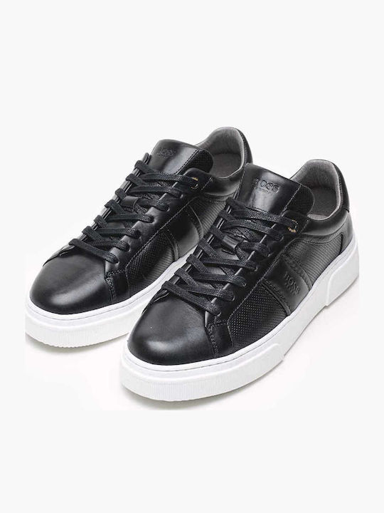 Herren Sneakers Black Leather