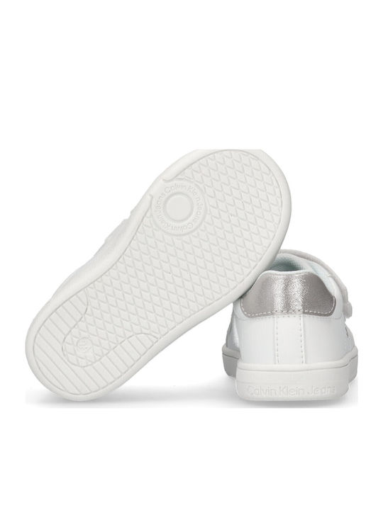 Παιδικά Sneakers με Σκρατς Λευκά