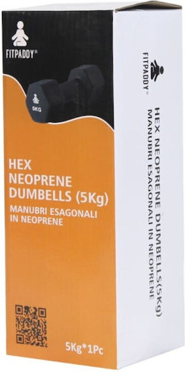 Fitpaddy Βαράκι Εξάγωνο από Νεοπρένιο 1 x 5kg