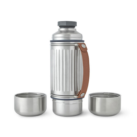 Black+Blum Μπουκάλι Θερμός Ανοξείδωτο 1lt Grey