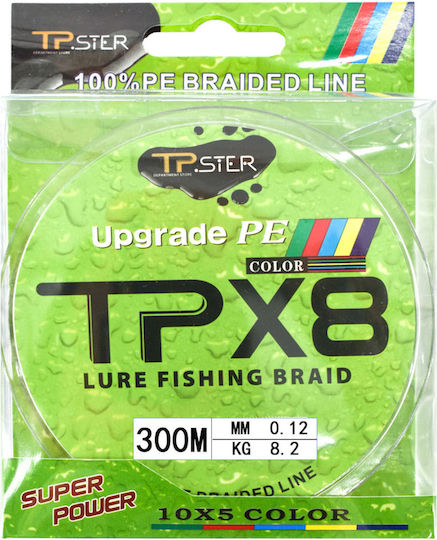 Tpster Νηματα Ψαρεματος X8 0.12mm Max8.2kg 300m 36772