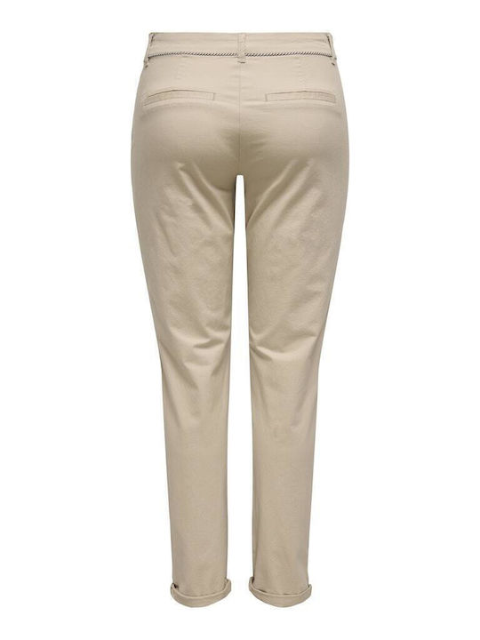 Mw Dama Pantaloni Chino cu Croială Normală Taupe Sand