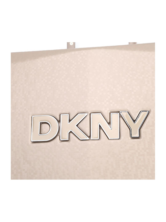 DKNY Großer Hartreisekoffer Ivory mit 4 Rädern