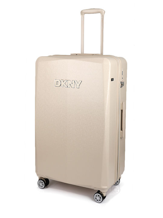 DKNY Großer Hartreisekoffer Ivory mit 4 Rädern