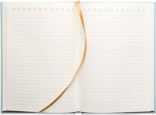 Designworks Arch Hard Cover Diary Bullet 80 Sheets with White Pages with Hard Cover Blue
