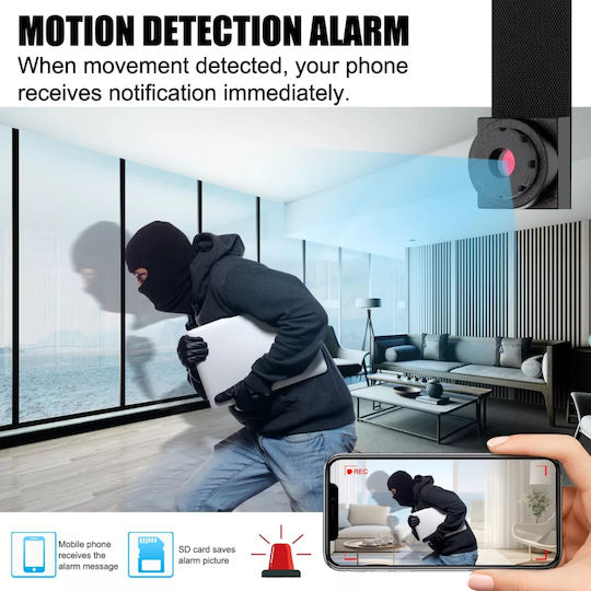 Hidden Nature Spy Camera Wifi Full Hd Motion Sensor App Notifications 2500mah Battery 4h Battery Life
