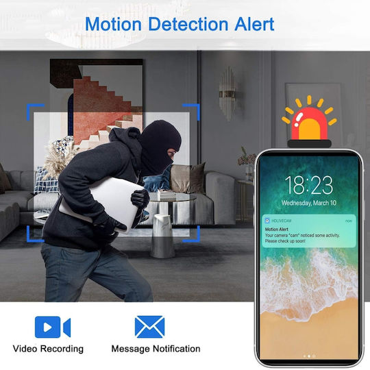 Hidden Nature Spy Camera Wifi Full Hd Motion Sensor App Notifications 2500mah Battery 4h Battery Life