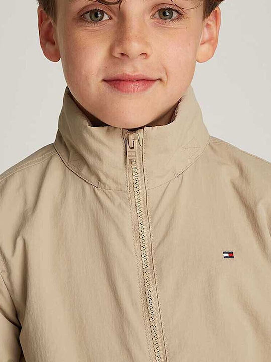 Kids' Casual Jacket with Hood Beige Essential