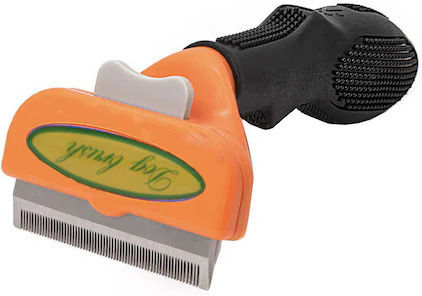 Bürste Mittel für langhaarige Hunde zur Fellpflege Orange