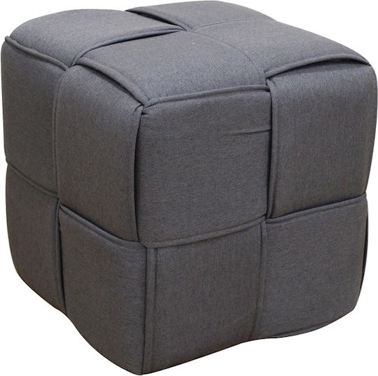 Σκαμπό Σαλονιού Line Grey 40x40x40εκ. Σκαμπό Σαλονιού Line Grey 40x40x40εκ.