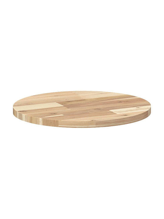 vidaXL Rund Tischoberfläche aus Massivholz Brown 40x40x2cm 4008682 1Stück
