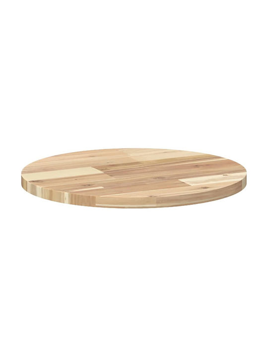 vidaXL Rund Tischoberfläche aus Massivholz Brown 40x40x2cm 4008682 1Stück