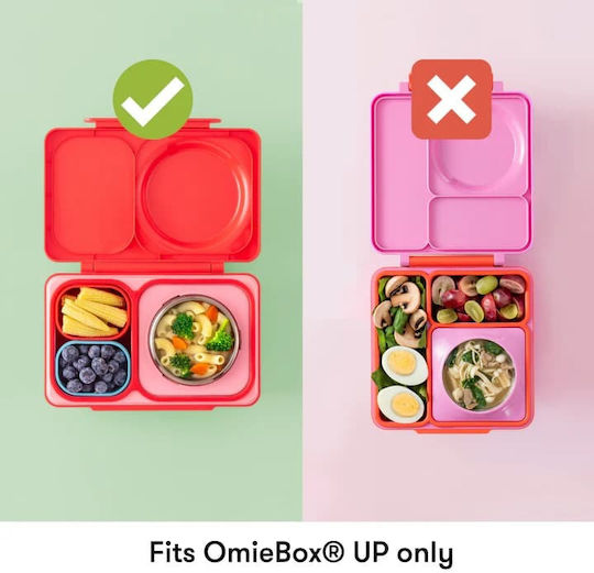 Omie Plastic Kids Dinner Set Thermal Pink