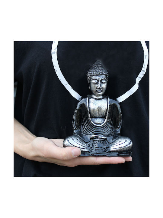 Skulptur Buddha Meditationspose handbemalt 15 cm