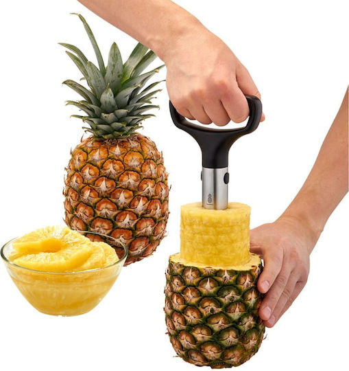 Pineapple Cleaning Slicing Device Rosle Black Stainless Steel