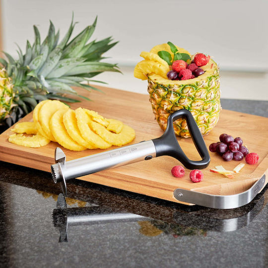 Pineapple Cleaning Slicing Device Rosle Black Stainless Steel