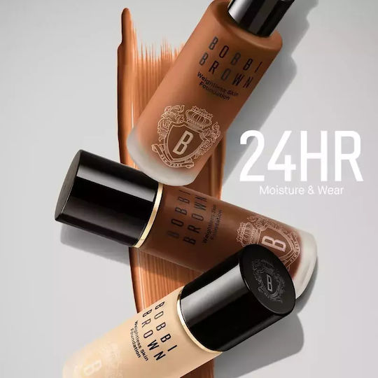 Bobbi Brown Weightless Skin Foundation Spf 15 Long-lasting Moisturizing Formula Shade Cool Chestnut Volume Ml 30