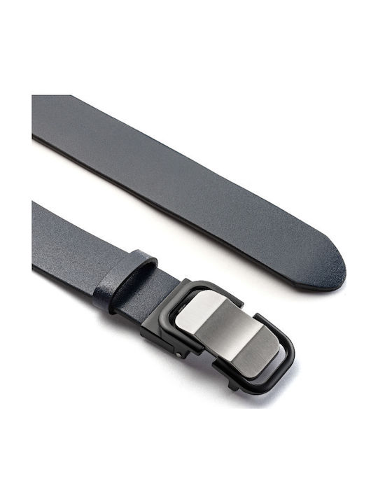 Herren Gürtel Leder Blau