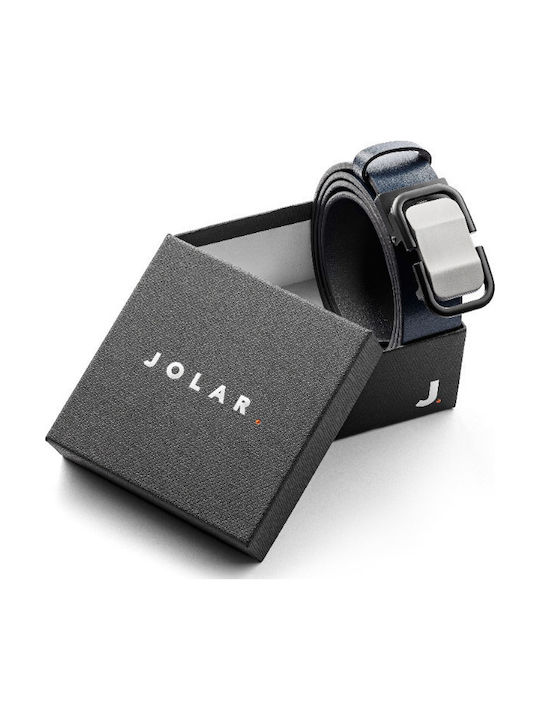 Herren Gürtel Leder Blau