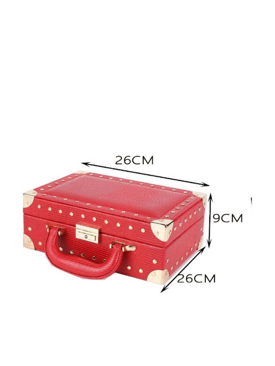 My Home Luxury Κουτί Κοσμημάτων Ταξιδιού Γκρι 26x9x26cm My Home Luxury Κουτί Κοσμημάτων Ταξιδιού Γκρι 26x9x26cm