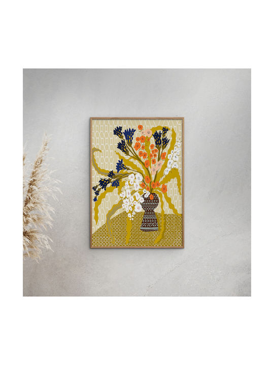 Poster 70x100 Floral Contemporary Still Life Poster & Frame
