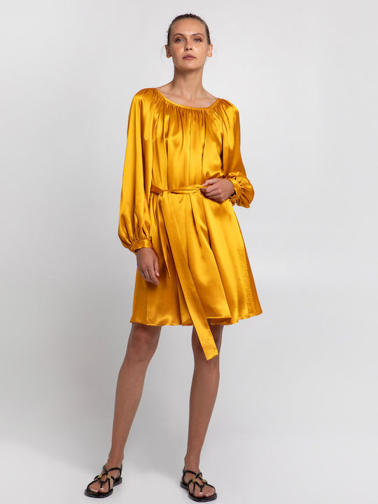 Greek Archaic Kori Dress All Day Yellow