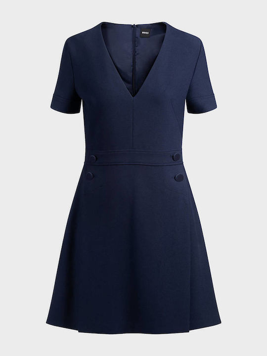 Dahelga Καλοκαιρινό Mini Φόρεμα Dark Blue