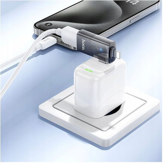 Hoco Ua36e Μετατροπέας USB-A male σε USB-A female 1τμχ