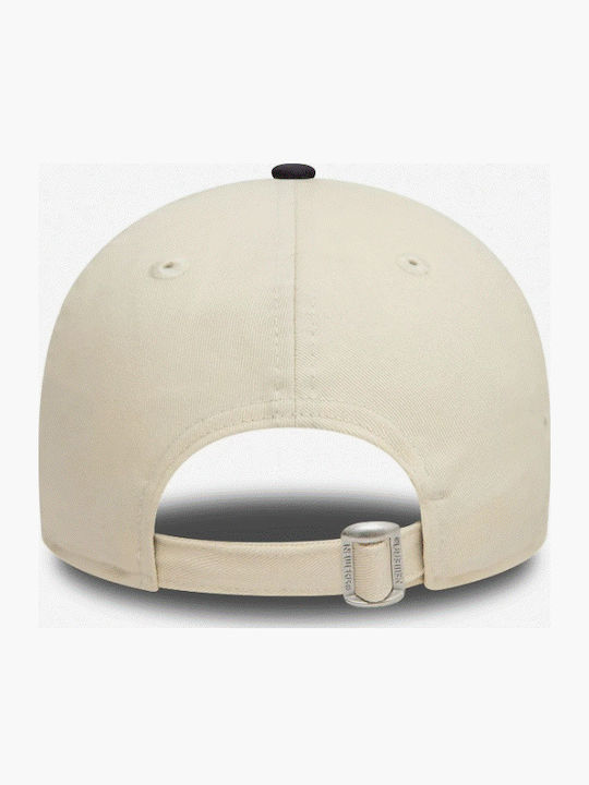 New Era New York Yankees Colour Block Cream 9forty Adjustable Cap 60595215 One Size Beige Red Light Brown