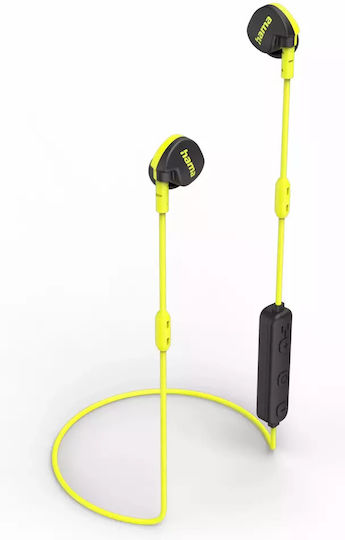 HAMA Freedom Athletics II In-ear Bluetooth Handsfree Earphones Black / Yellow