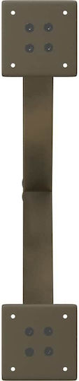 vidaXL Metallic Furniture Leg 2 Pieces Suitable for Table / Coffee Table / Office 60x30cm Brown