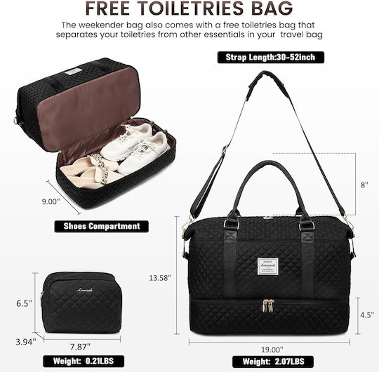Lovevook Sack Voyage 19lt Black Fabric L48xW11.5xH34.5cm