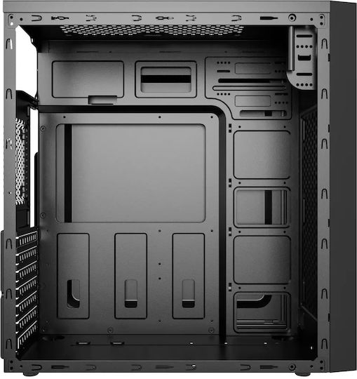 Gembird Fornax 170 Midi Tower Κουτί Υπολογιστή Μαύρο