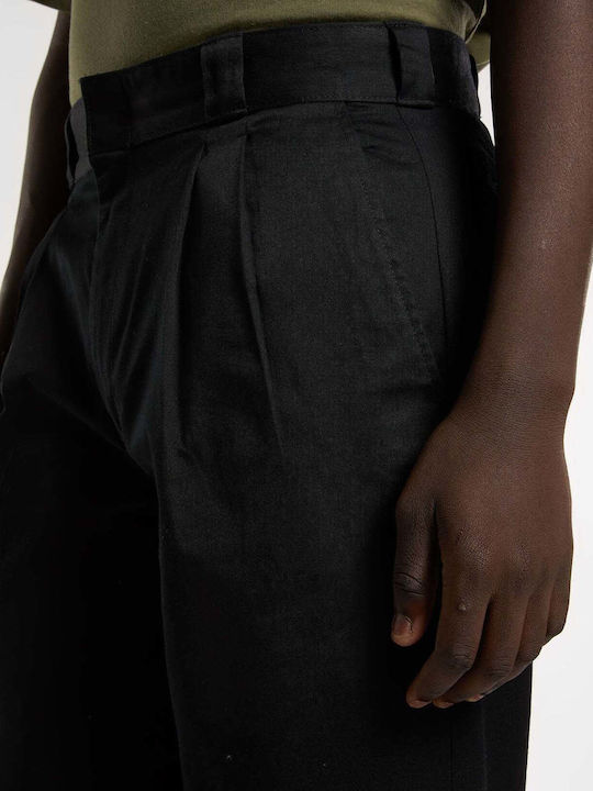 Work Trousers Elastic in Loose Fit Black