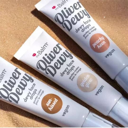 Thebalm Oliver Dewy Face Drops Liquid Highlighter Shade Peachy Keen Volume Ml 28