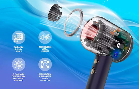 Webber Naturals Πιστολάκι Μαλλιών Turbo με Φυσούνα 1600W