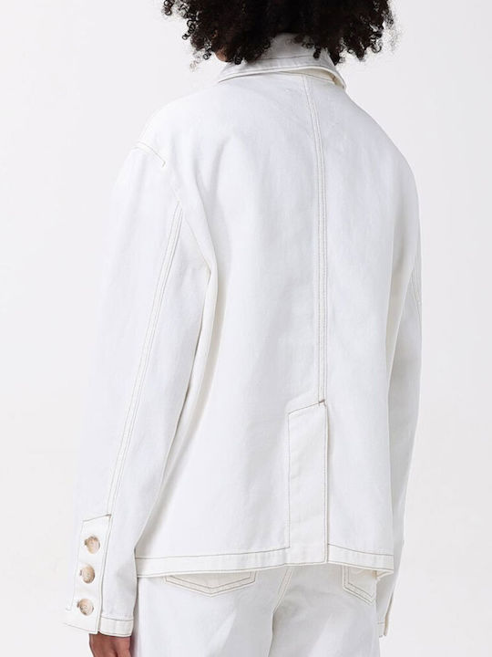 Women's Short Lifestyle Jacket for Winter Bianco Caldo