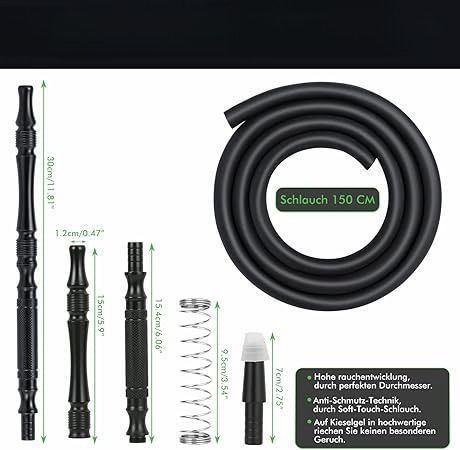 Σωλήνας Ναργιλέ Black