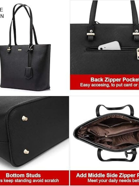 Damentasche Shopper Schultertasche Schwarz
