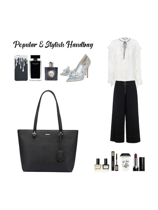 Set Women's Bag Shopper Shoulder Black