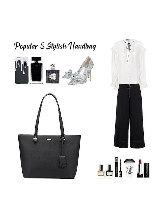 Set Women's Bag Shopper Shoulder Black