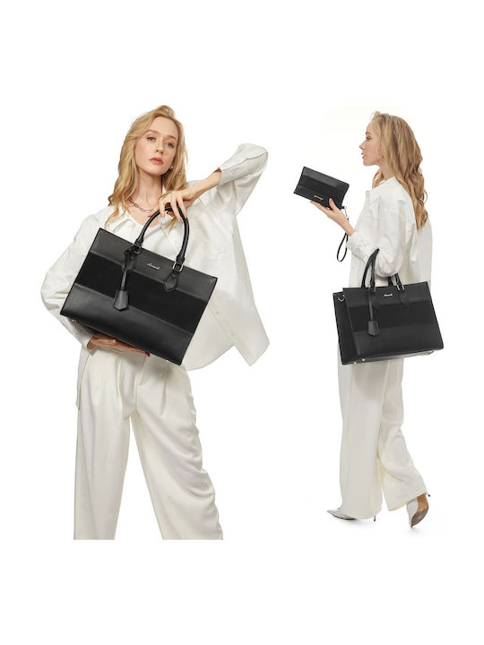 Set Women's Bag Shopper Shoulder Black