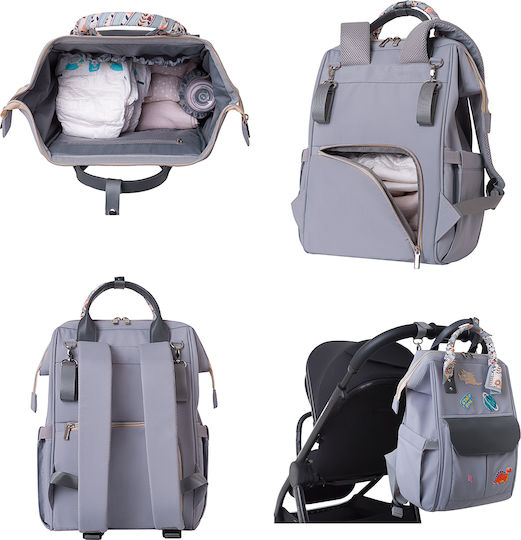 Kikka Boo Diaper Bag Myla Gray 27x27x42cm.