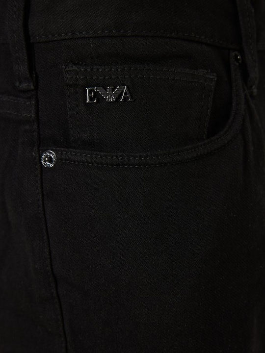 Ανδρικό Παντελόνι Τζιν με Slim Εφαρμογή Μαύρο