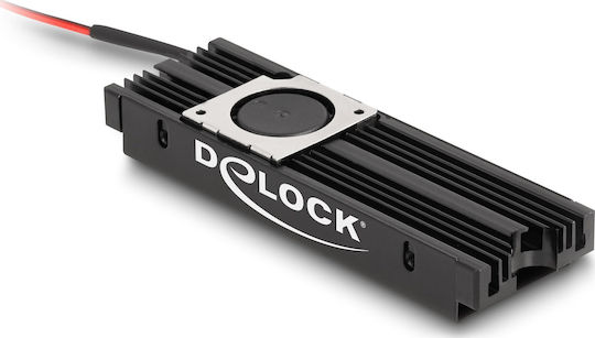 DeLock Heat Sink With Fan For M.2 Ssd 2280 Black M.2 SSD-Kühlung Schwarz