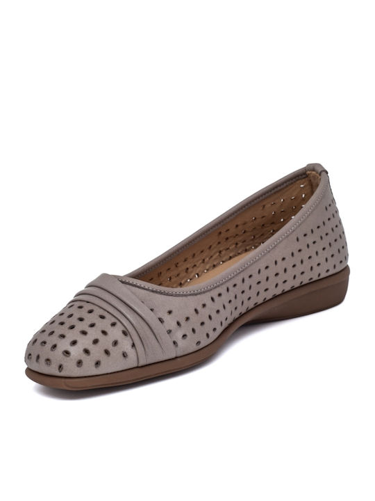 Leather Women's Moccasins in Purple Color